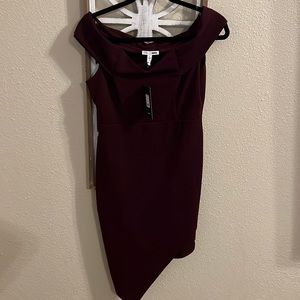 Fashions nova maroon/red wine colored dress